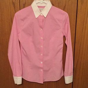 Banana Republic tailored pink shirt